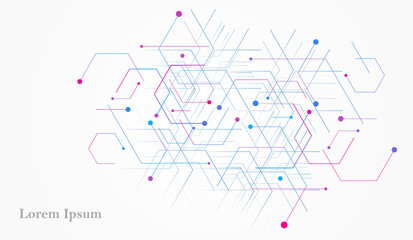 幾何学 抽象 青 ピンク 科学 背景