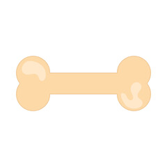 Bone of a dog on a white background. Vector illustration