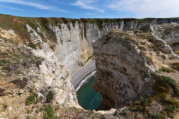 Frankreich - Étretat - Steilküste - Aussichtspunkt am Manneporte