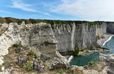 Frankreich - Étretat - Steilküste - Aussichtspunkt am Manneporte