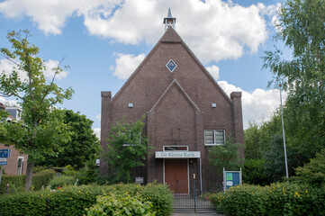 Fototapeta na wymiar De Kleine Kerk Church At Duivendrecht The Netherlands 13-6-2022