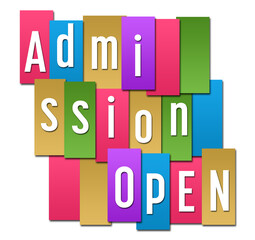 Admission Open Colorful Stripes Group 