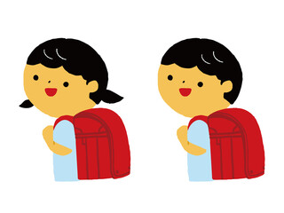 子ども　ランドセル(赤)