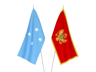 Federated States of Micronesia and Montenegro flags