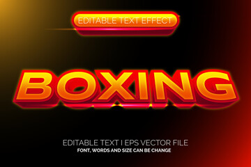 Fototapeta na wymiar gradient modern boxing text effect