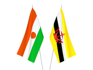Republic of the Niger and Brunei flags