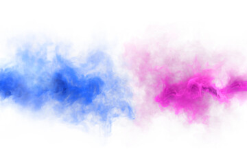 Fototapeta na wymiar Blue and pink mystery neon fog and smoke texture