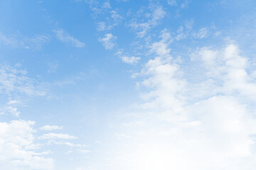Naklejka na ściany i meble blue sky with clouds in Tokyo Japan.