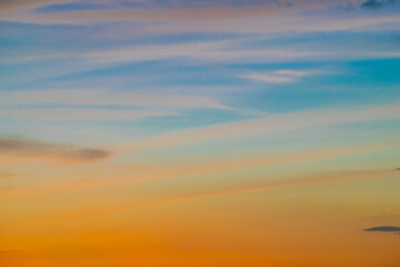 Beautiful sky background with the cloud,Nature abstract concept,Freedom and hope concept,sunset of the day,sky abstract.