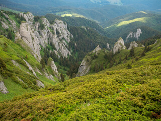 Fototapeta na wymiar beautiful mountain landscape in Ciucas Mountains, Romania