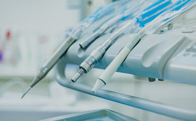 dental tools in a dental clinic
