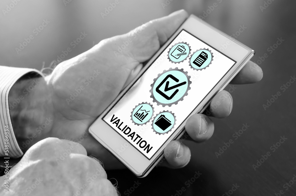 Poster validation concept on a smartphone
