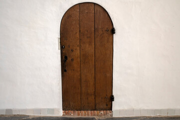 Wooden Door Inside The Old Church At Amsterdam The Netherlands 15-6-2022