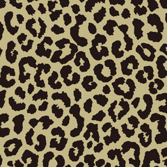 Leopard, cheetah and jaguar print seamless pattern.  Animal skin print seamless pattern design.