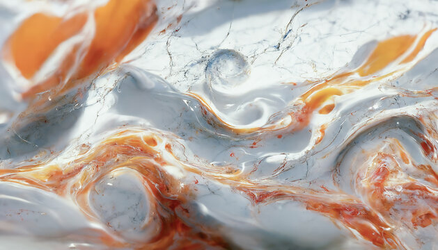 Mixing acrylic paint, liquid paint abstract background. Beautiful marble background. texture marble. Liquid stains of paint. modern fluid background. fluid art. 3D illustration.