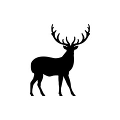 Fototapeta premium Reindeer Silhouette Vector For The Best Reindeer Icon Illustration