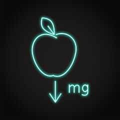 Gravity force neon icon in line style