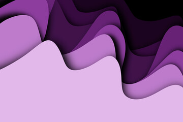 Papercut out wave background