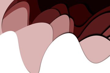 Papercut out wave background