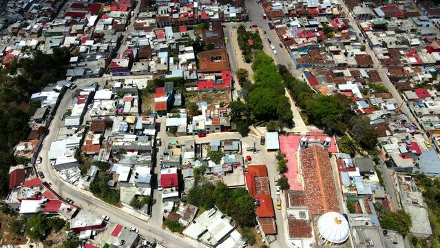 San Cristobal de las Casas, Church, Drone Shot, Mexico, Chiapas 4K