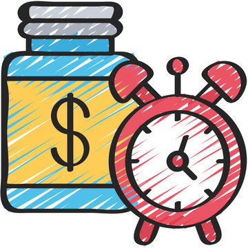 Save Over Time Icon