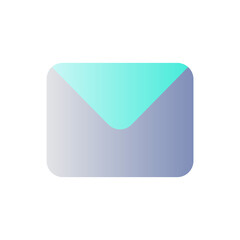 Unread message flat gradient color ui icon. Text messaging service. Communication app. Notification. Simple filled pictogram. GUI, UX design for mobile application. Vector isolated RGB illustration