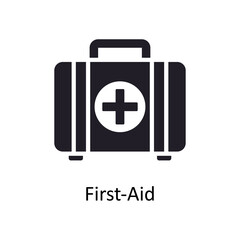 First-Aid Box vector Solid Icon Design illustration. Medical Symbol on White background EPS 10 File