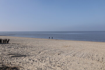 Blick auf das Wattenmeer bei Cuxhaven an der Deutschen Nordseeküste	