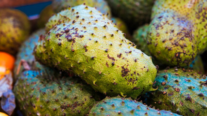 close up of delicious soursop