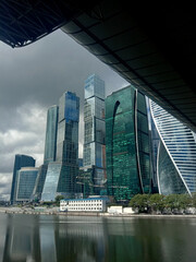 Naklejka premium Moscow is the capital of Russia, a city of federal significance, the administrative center of the Central Federal District and the center of the Moscow Region, which is not part of it.