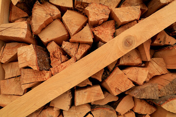 Wood for burning in the fireplace