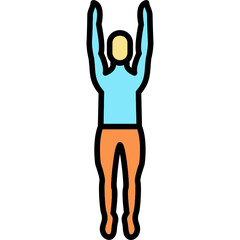 Mountain Pose Upward Icon