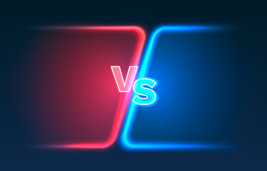 Versus game cover, banner sport vs, team concept. Vector illustration 