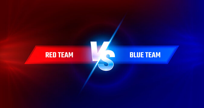 Versus game cover, banner sport vs, team concept. Vector illustration 