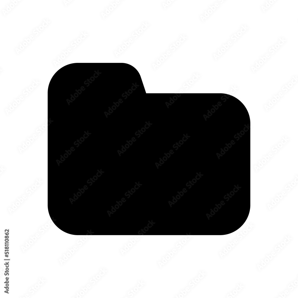 Poster folder black glyph ui icon. files storage. directory. desktop application. user interface design. si
