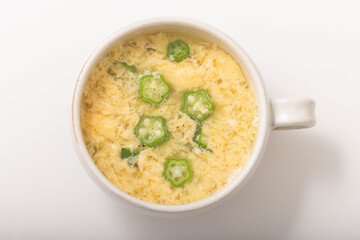 オクラのたまごスープ