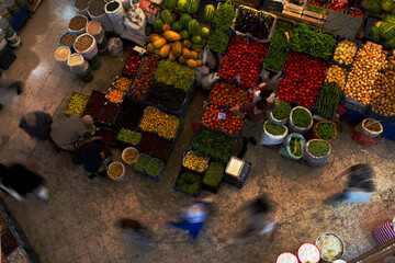 fruit and vegetable market. bazaar