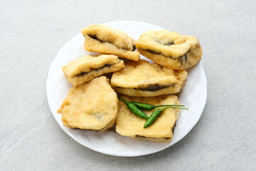 Tahu Petis is a typical Semarang snack, javanese traditional snack. Fried Tofu eaten with petis or processed food made from black shrimp paste smeared or inserted in the middle of tofu.
