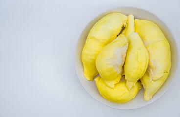 durian isolated on white background.