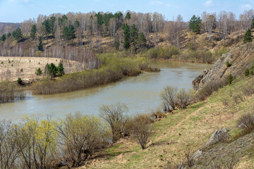Spring flood on the Golden Kitat River