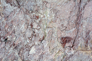 Stone texture during the development of an old marble quarry near the village of Artyshta