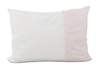 Fototapeta na wymiar Soft new pillow isolated on white