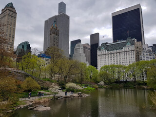 beautiful view of the central park New York 
