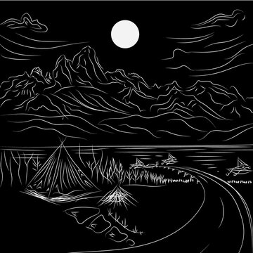 Monoline_Landscape natural