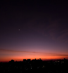 Sao Paulo skyline sunset. Brazil