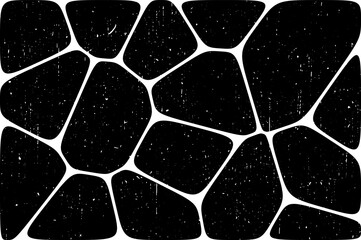 Abstract Vector Voronoi Pattern Background with Gritty Grunge Texture Overlay