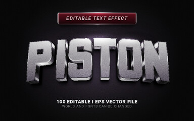 Fototapeta premium piston 3d text effect