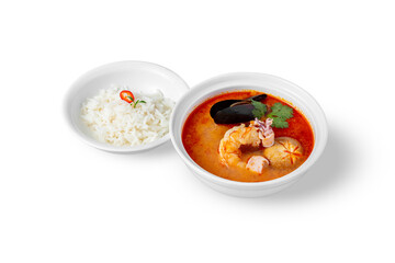 Soup with seafood