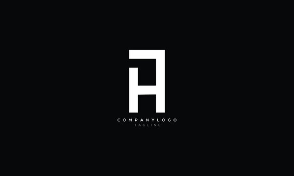 7H H7 Abstract initial monogram letter alphabet logo design