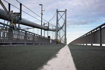 Forth Road Bridge in Scotland, Queensferry 